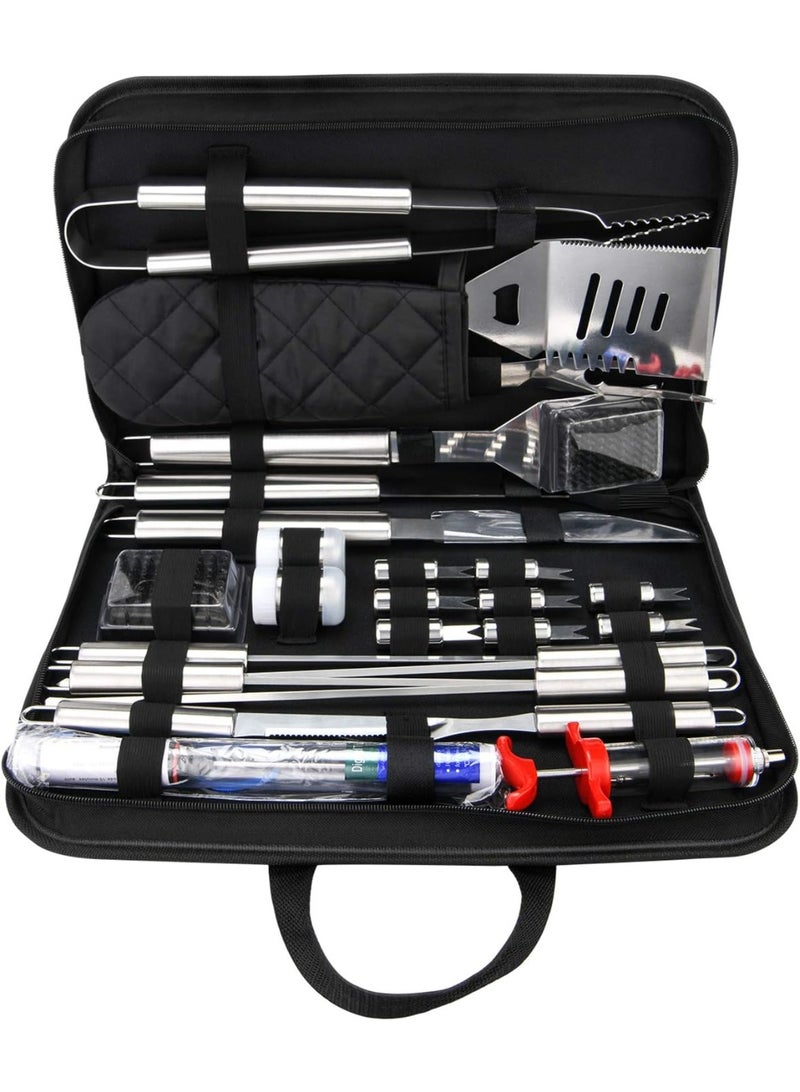 Complete 34PCS Barbecue Tool Kit | Premium Stainless Steel BBQ Set in Storage Bag - Image 1